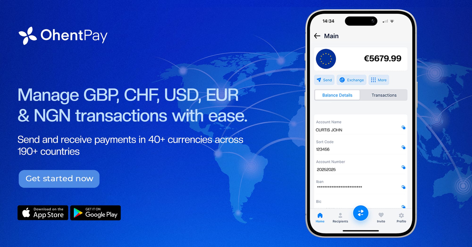 Is it free to open an Ohentpay bank account?